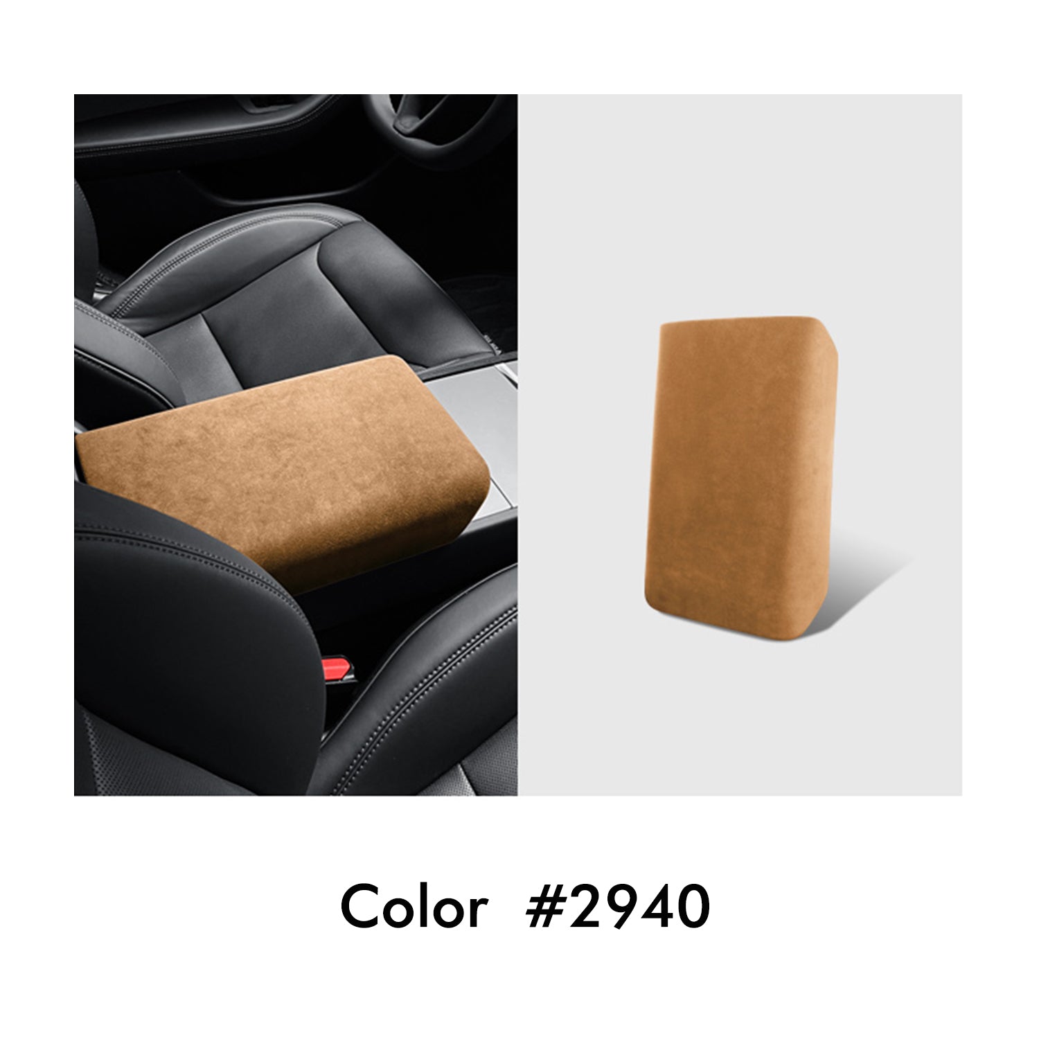 MEWANT Mittelarmlehne Armlehne Konsole Mittelkonsole aus Alcantara für Tesla Model 3 Highland 2024 - Mewant.de