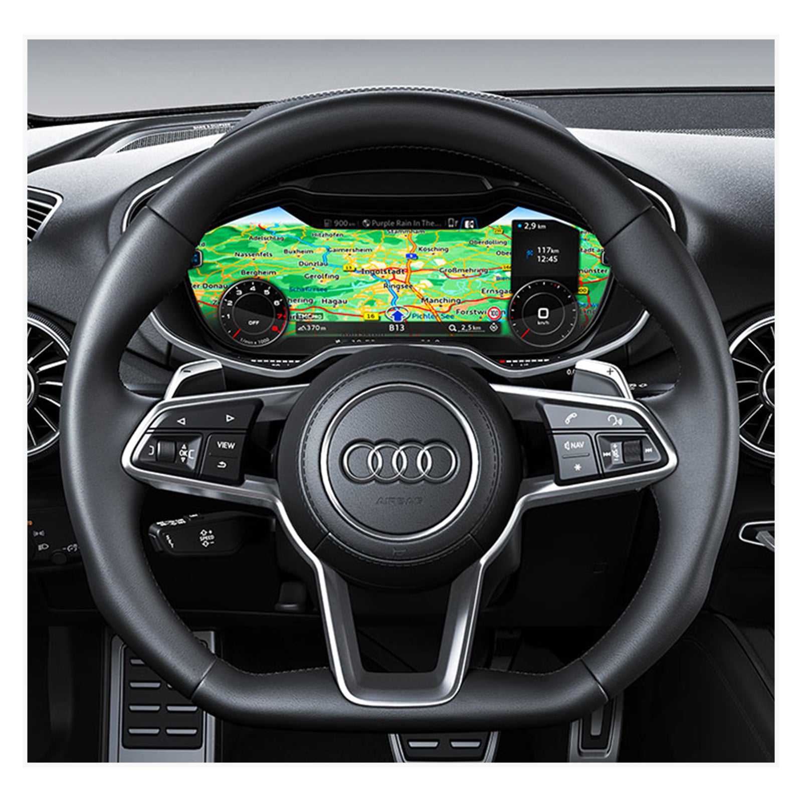 MEWANT Lenkradbezug für Audi R8 (4S) / TT (FV/8S) 2014-2022 / TTS (FV/8S) 2014-2022 / TT RS (FV/8S) 2016-2022 - Mewant.de