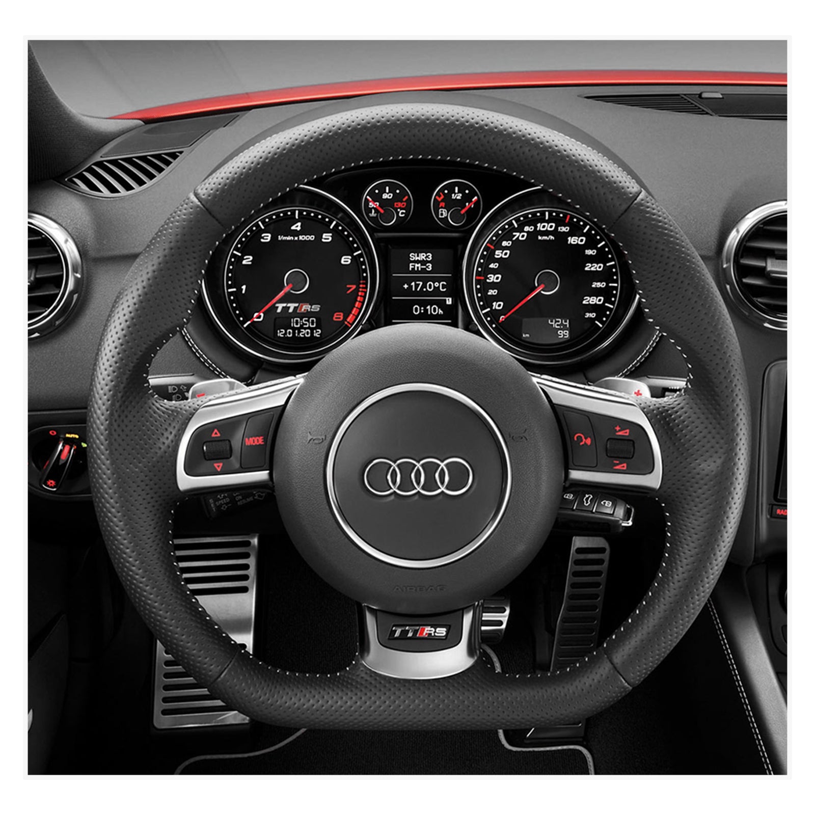 MEWANT Lenkradbezug für Audi TT RS (8J) Coupe / Cabriolet / R8 (42) Coupe / R8 Cabriolet / RS 6 (C6) Saloon 2009-2014 - Mewant.de