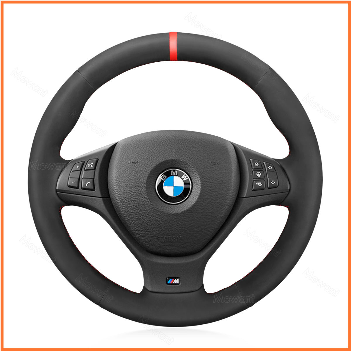 MEWANT funda de volante para BMW X5 E70 (M Sport) M50d E71 M50d E70 E71