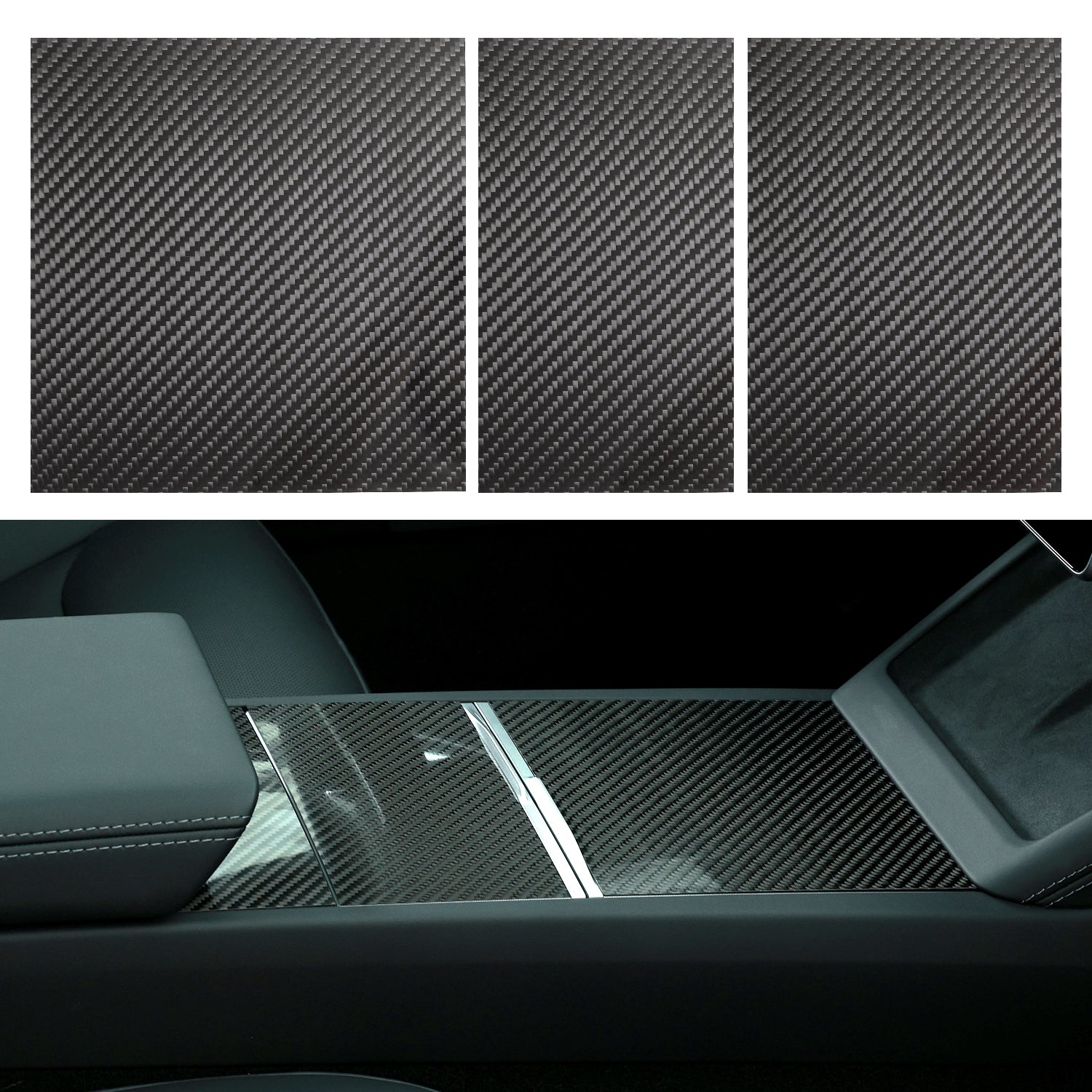 MEWANT Mittelkonsole Wrap Kit für Tesla Model 3 Highland 2023-2025 / Model Y Juniper 2025 - Mewant.de