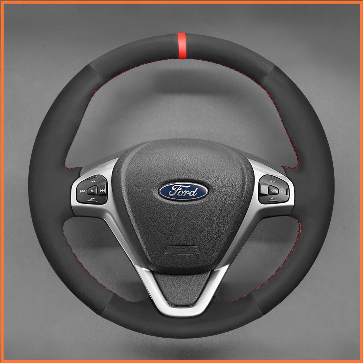 Lenkradbezug für Ford Fiesta VI / Ecosport / B-MAX / Ka (Ka+) / Tourneo Courier / Transit Courier - Mewant.de