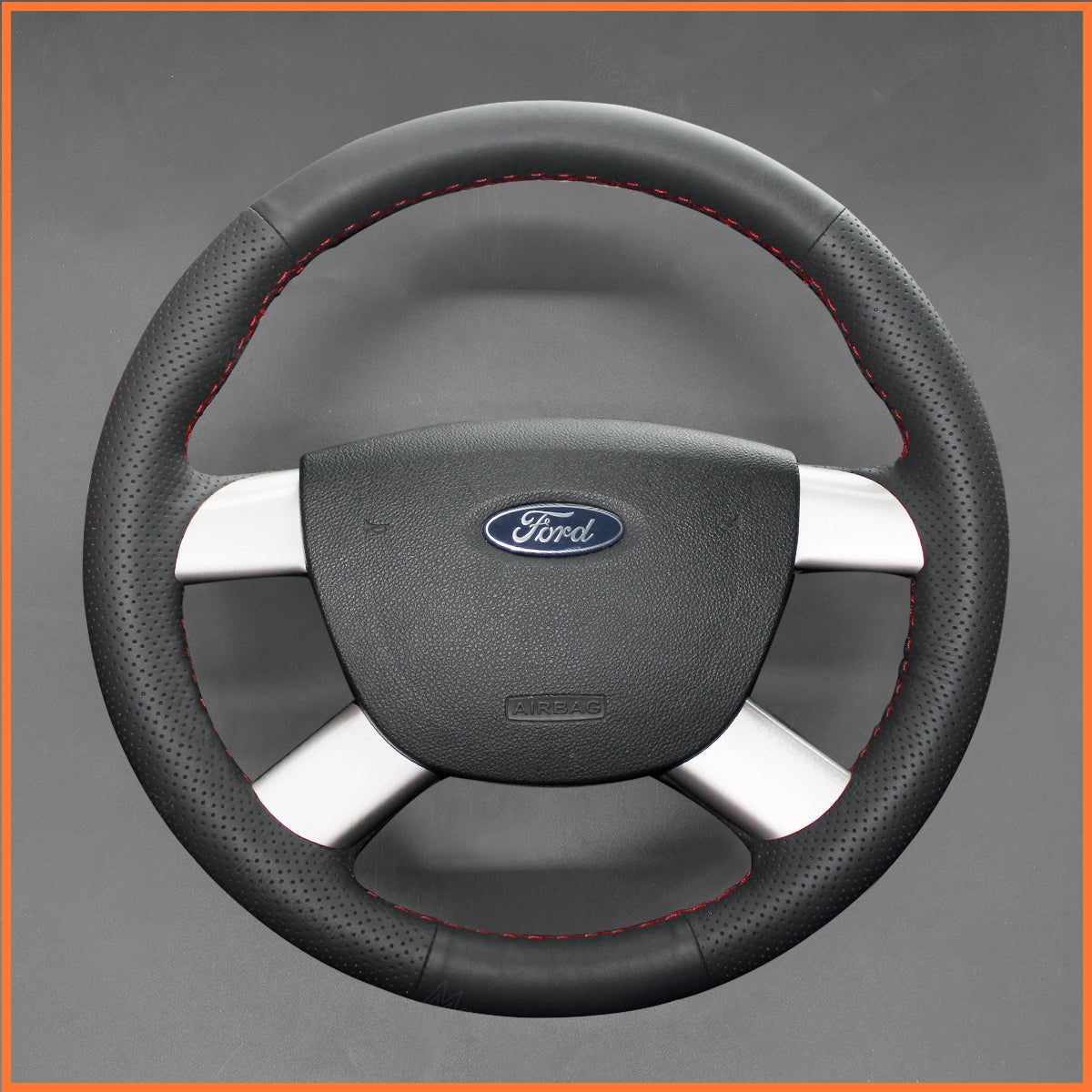 Lenkradbezug für Ford Focus II / Focus CC / C-MAX (Focus C-Max) / Kuga / Transit / Transit Connect / Tourneo Connect - Mewant.de