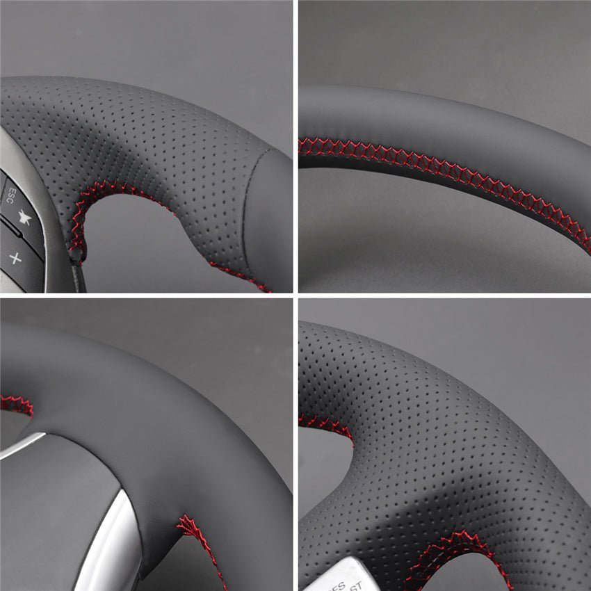 MEWANT Lenkradbezug für AMG C63 W204 / CLS-Class C219 / CLS 63 AMG C219 / E 63 AMG W212 / SLS AMG C197 R197 - Mewant.de