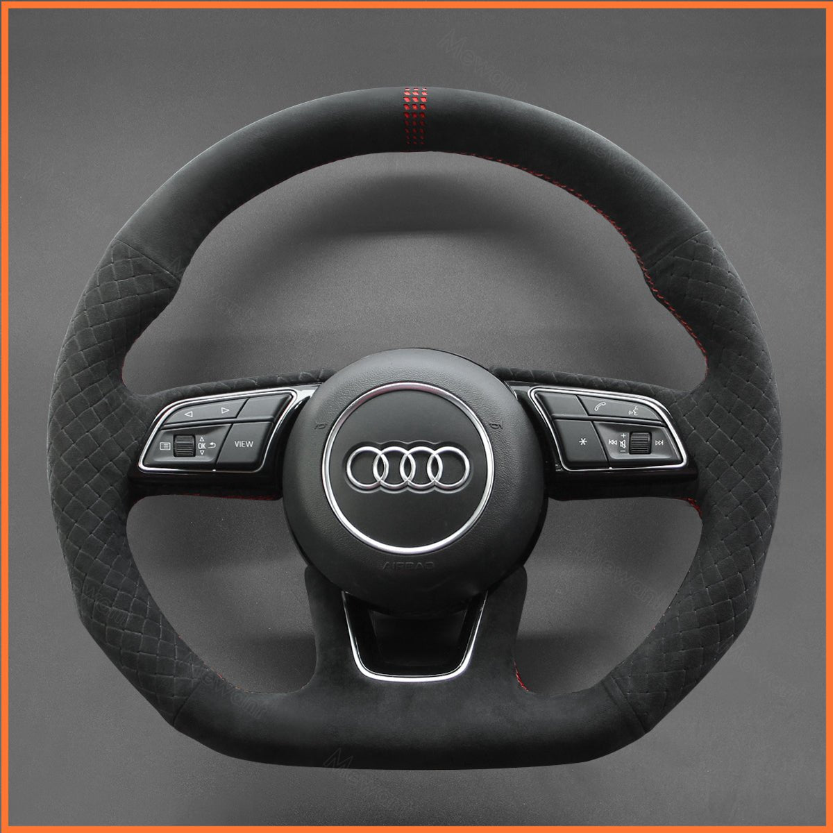 MEWANT Lenkradbezug für Audi A1 (8X) / A3 (8V/8Y) / A4 Avant Allroad (B9/8W) / A5 / S3 S4 S5 / RS 4 (B9/8W) 2016-2022 - Mewant.de
