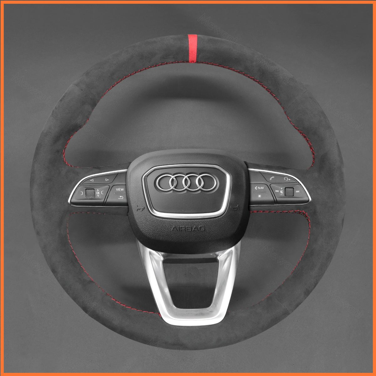 MEWANT Lenkradbezug für Audi A3 (8Y) A4 A5 S3 S4 S5 RS Q2 SQ2 Q3 Q5 Q7 SQ7 Q8 SQ8 2020-2022 - Mewant.de