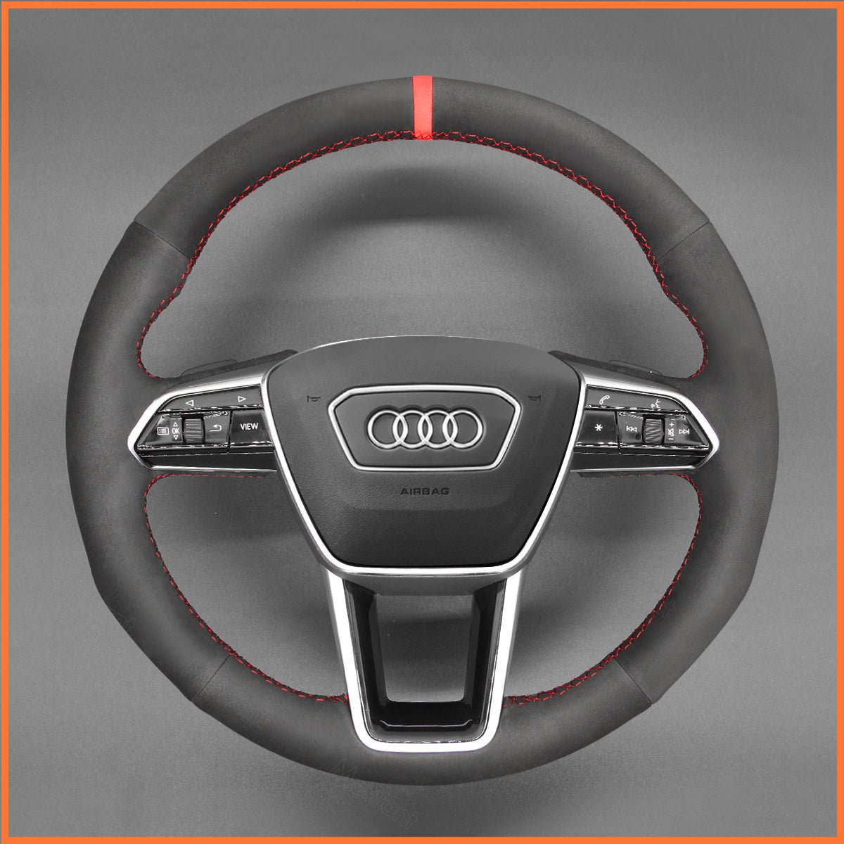 MEWANT Lenkradbezug für Audi A6 Avant Allroad (C8/4K) / A7 (4K8) / S6 (C8/4K) / RS 6 (C8/4K) 2018-2022 - Mewant.de