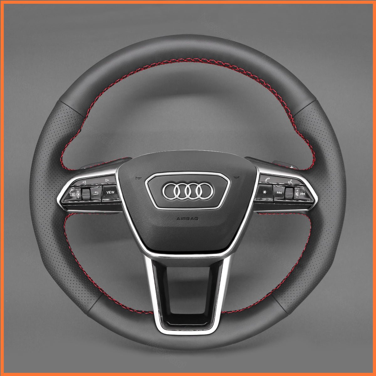 MEWANT Lenkradbezug für Audi A6 Avant Allroad (C8/4K) / A7 (4K8) / S6 (C8/4K) / RS 6 (C8/4K) 2018-2022 - Mewant.de