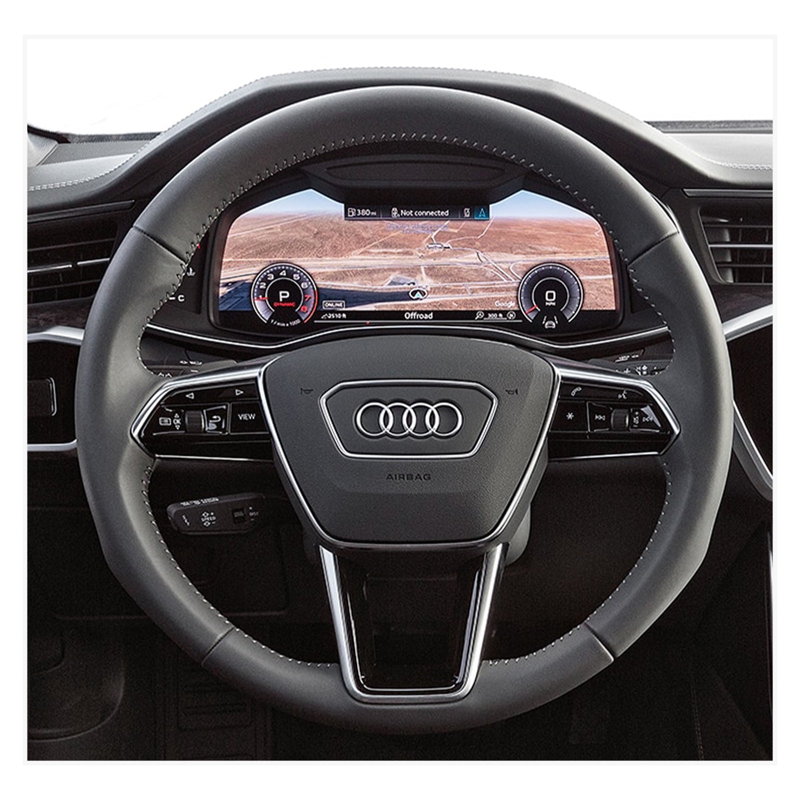 MEWANT Lenkradbezug für Audi A6 Avant Allroad (C8/4K) / A7 (4K8) / S6 (C8/4K) / RS 6 (C8/4K) 2018-2022 - Mewant.de