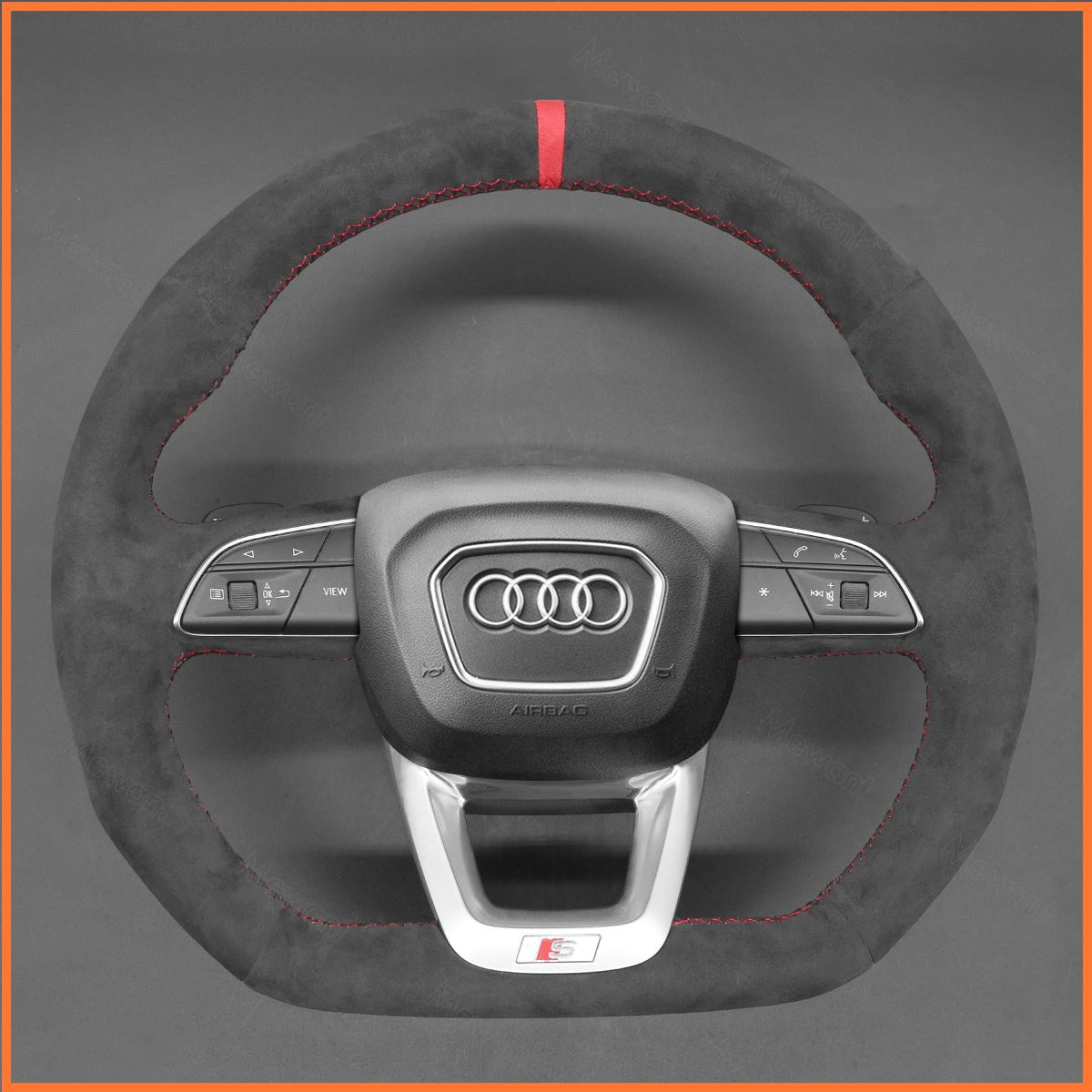 MEWANT Lenkradbezug für Audi Q3 (F3) 2018-2022 / SQ5 (FY) / SQ7 4M 2016-2022 / SQ8 RS Q8 2019-2022 - Mewant.de