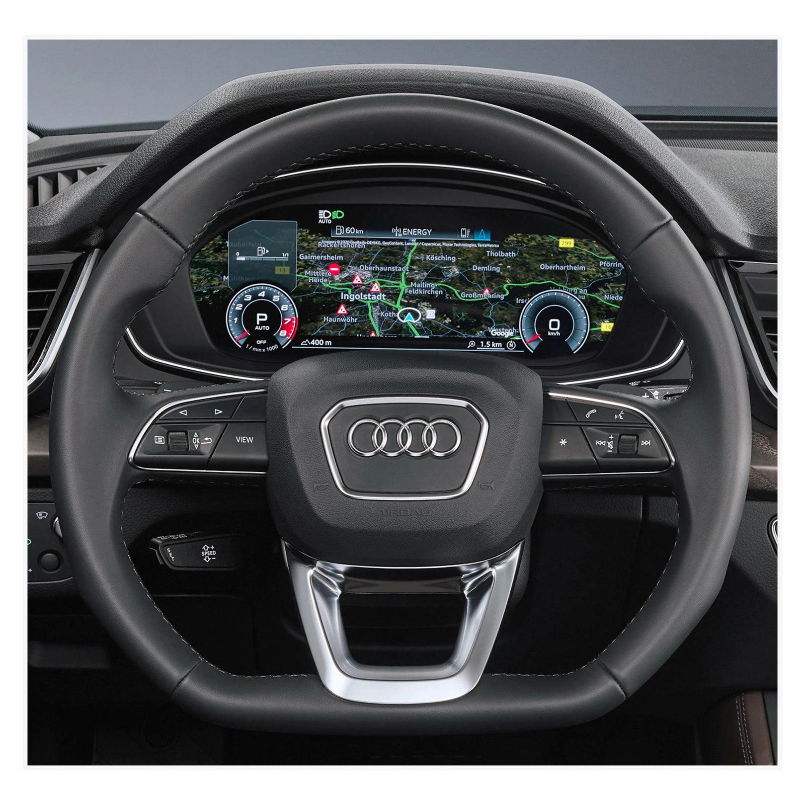 MEWANT Lenkradbezug für Audi Q3 (F3) 2018-2022 / SQ5 (FY) / SQ7 4M 2016-2022 / SQ8 RS Q8 2019-2022 - Mewant.de