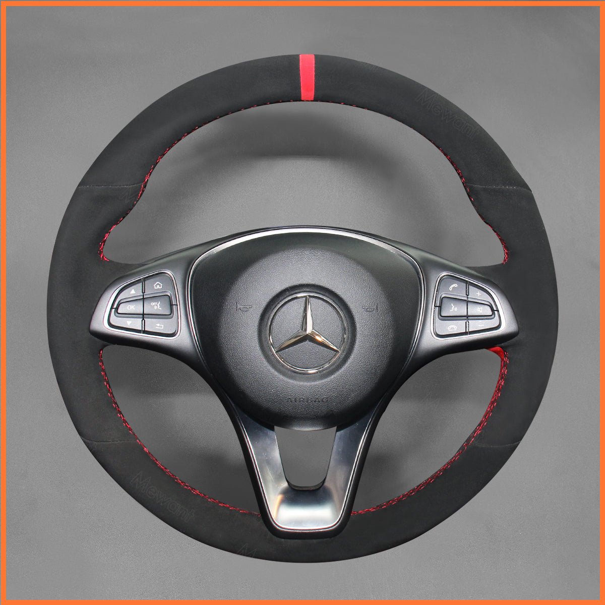 MEWANT Lenkradbezug für Benz W176 W213 W246 W205 C117 C218 EQV W447 W166 X156 X253 C253 W166 C292 W470 - Mewant.de