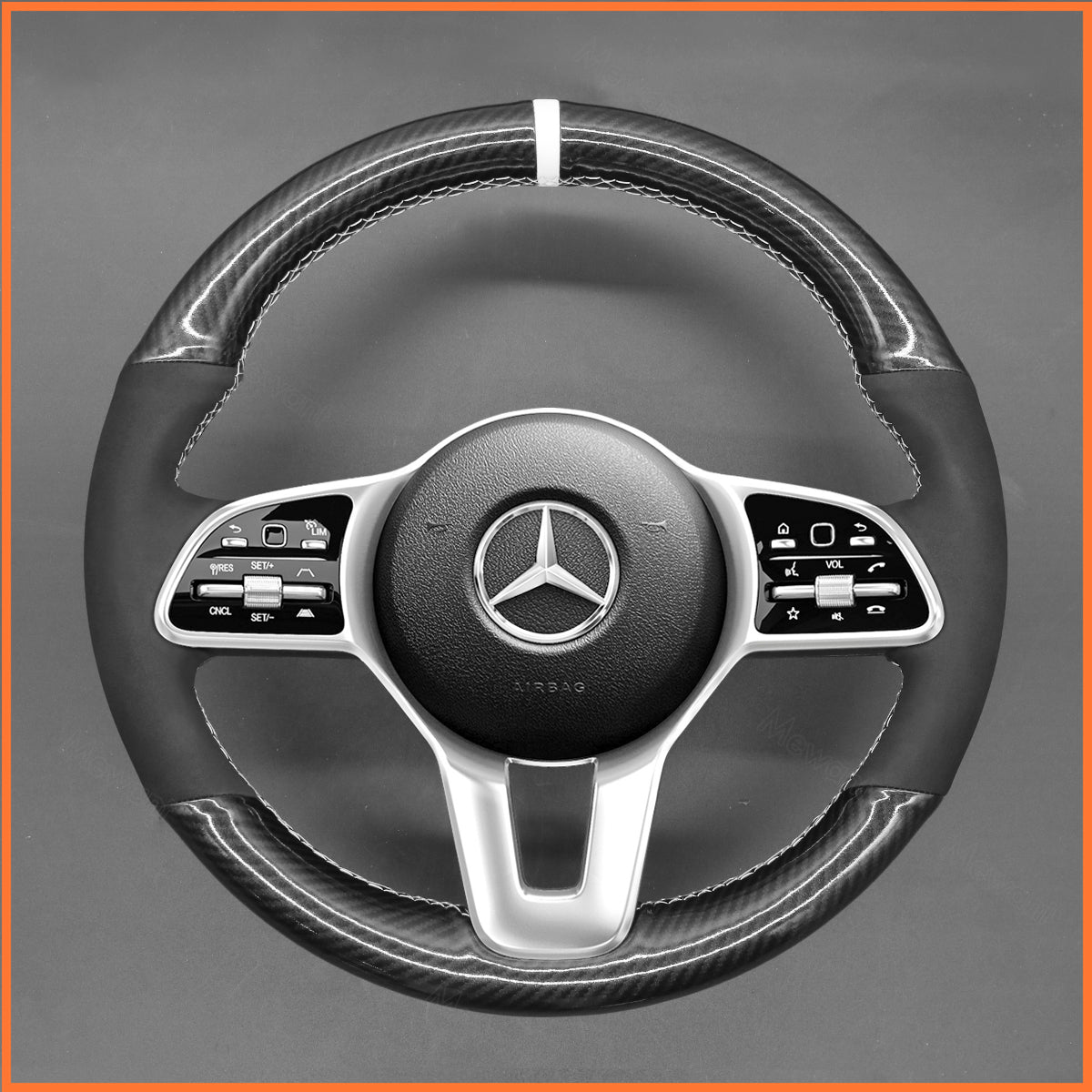 MEWANT Lenkradbezug für Benz W177 V177 W205 W247 W213 Citan C257 C118 H247 H243 X243 EQT N293 W463 X247 X253 C253 W213 C167 X167 W420 Sprinter 2018-2022 - Mewant.de