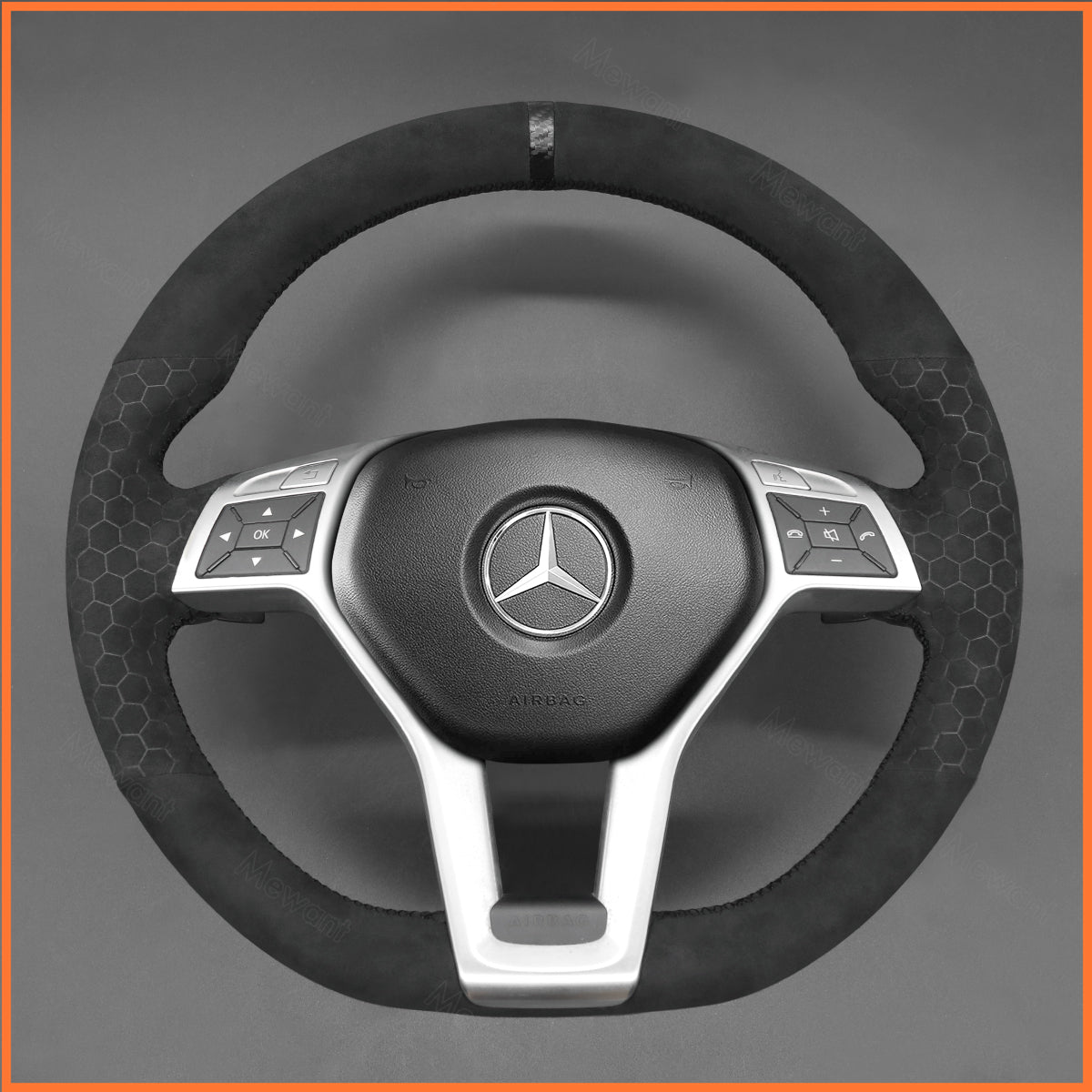 MEWANT Lenkradbezug für Benz C-Class W204 / E-Class W212 / CLS-Class C218 / GLA 45 AMG X156 / SL-Class R231 / SLK-Class R172 2012-2016 - Mewant.de