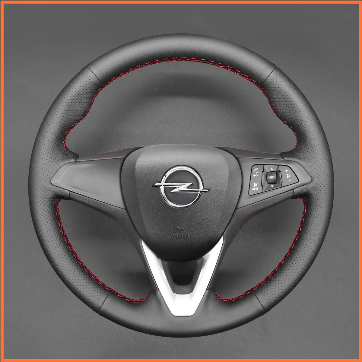 MEWANT Lenkradbezug für Opel Astra K / Corsa E / Crossland X / Grandland X / Insignia CT B / Karl / Zafira C per Hand Nähen - Mewant.de