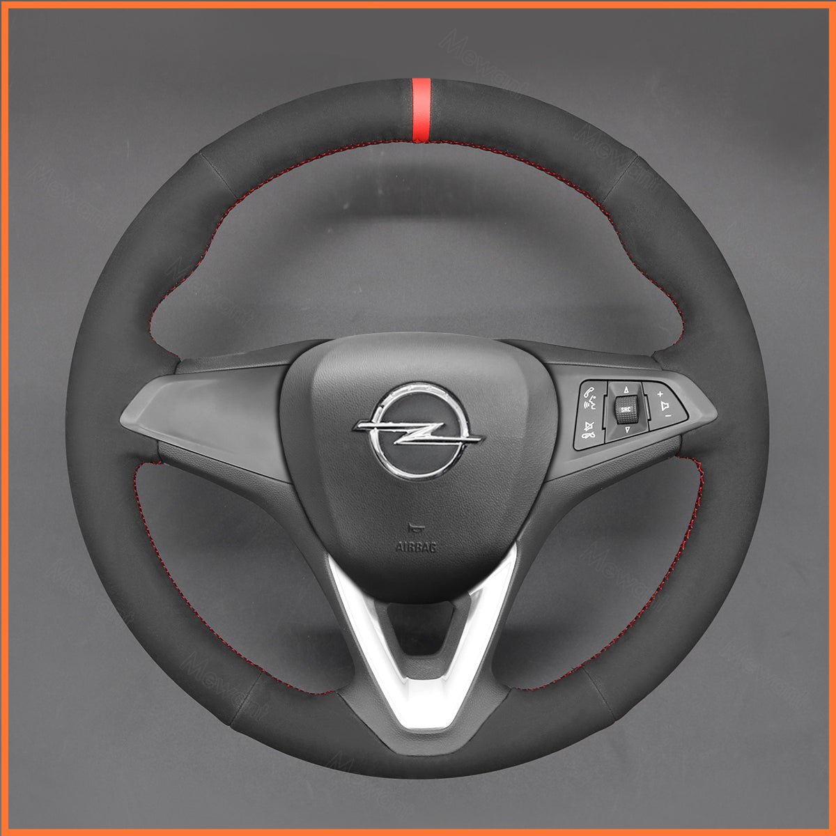 MEWANT Lenkradbezug für Opel Astra K / Corsa E / Crossland X / Grandland X / Insignia CT B / Karl / Zafira C per Hand Nähen - Mewant.de